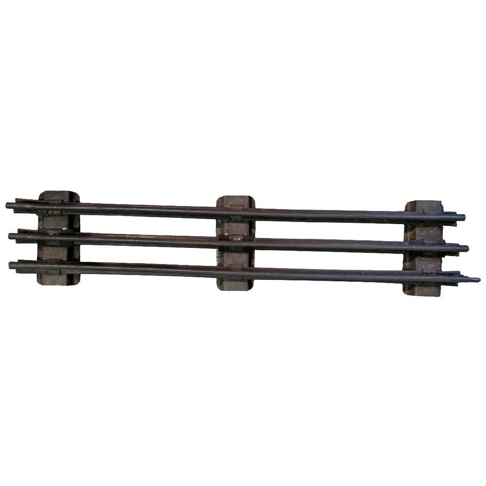 Lionel O Gauge 10" Straight Track 3 Rail Tubular Steel Lot 11 Pcs